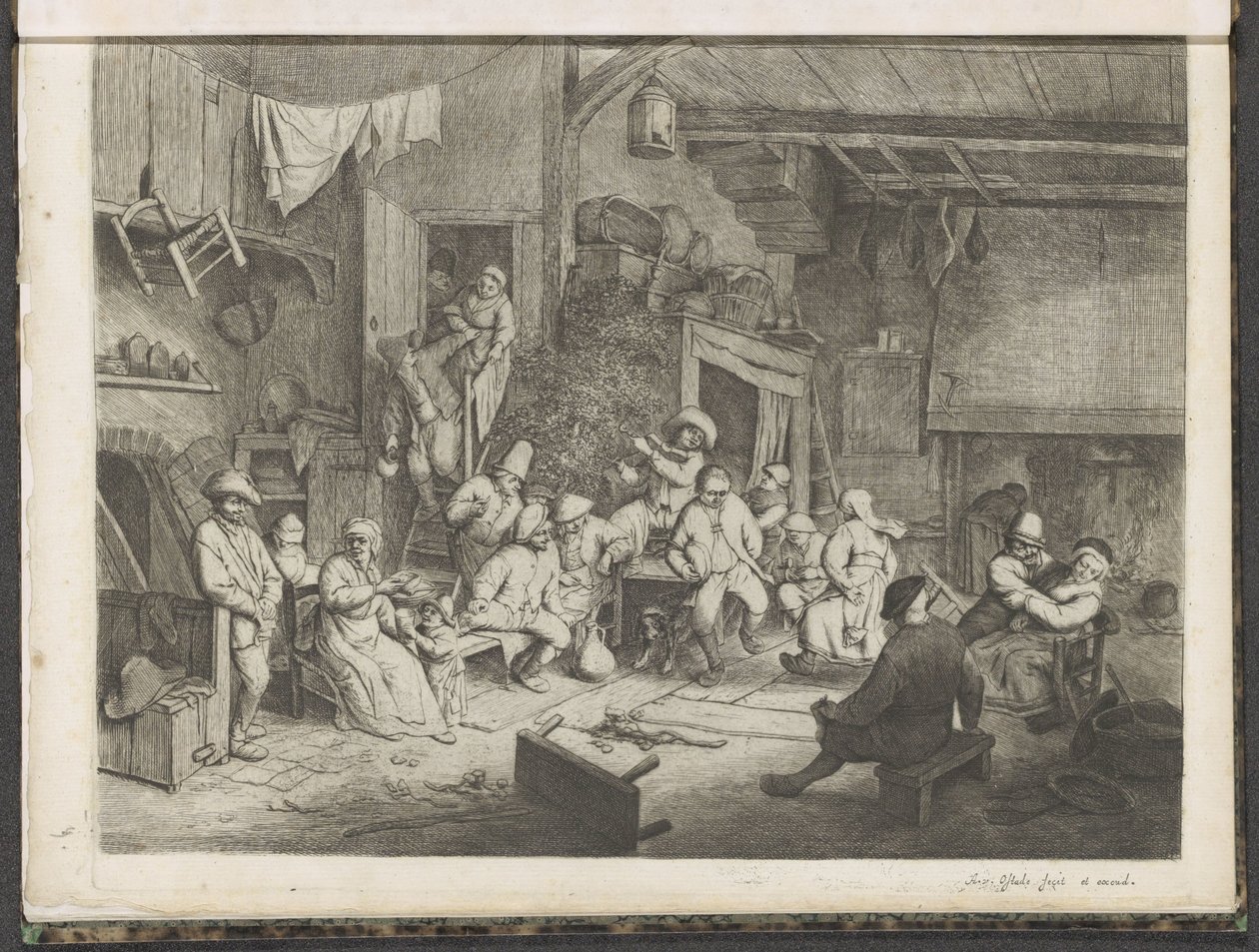 Dance in the Tavern by Adriaen van Ostade