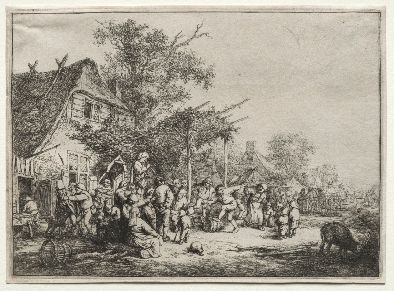 Festival Under the Trellis by Adriaen van Ostade