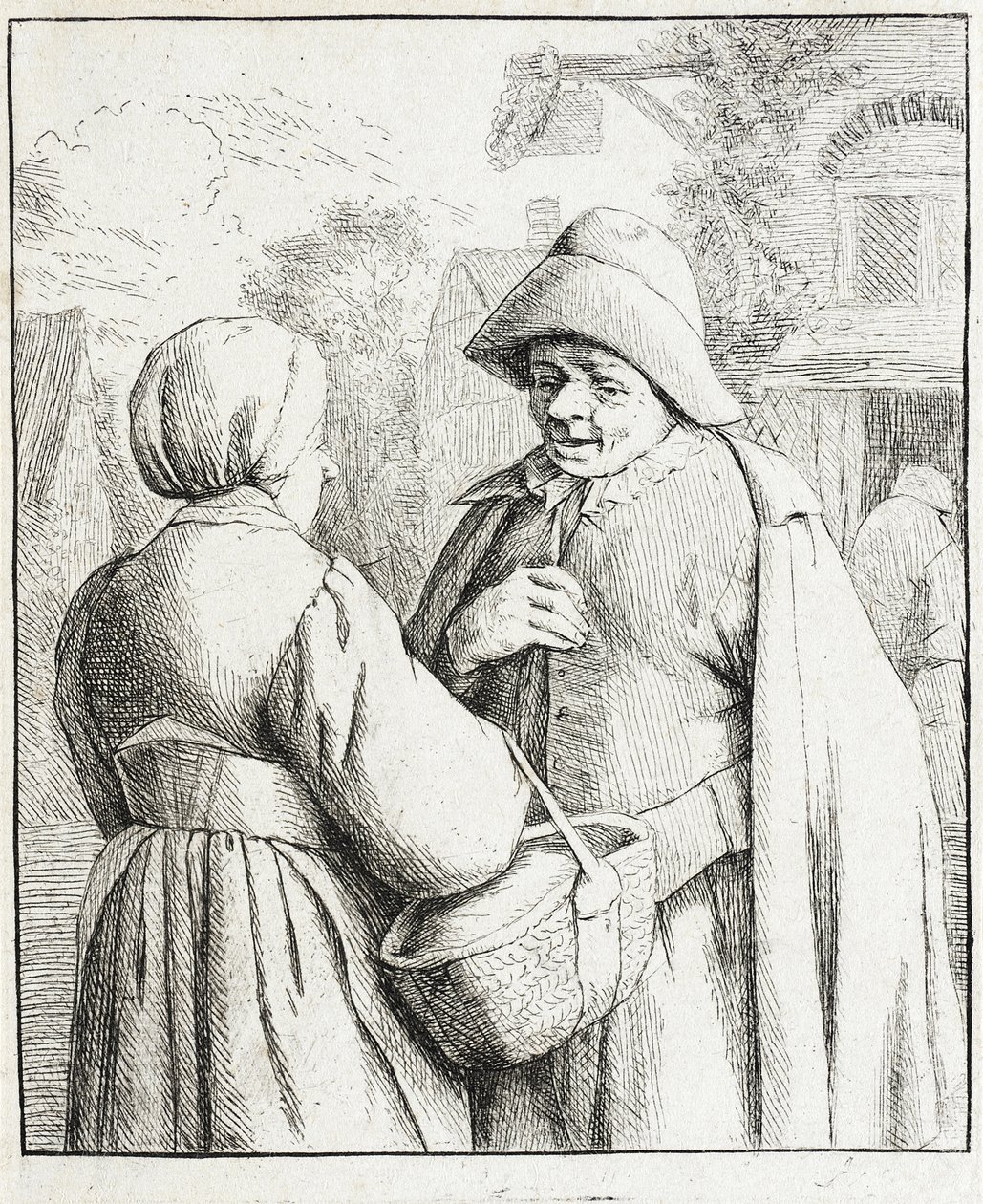 Man and Woman Conversing by Adriaen van Ostade