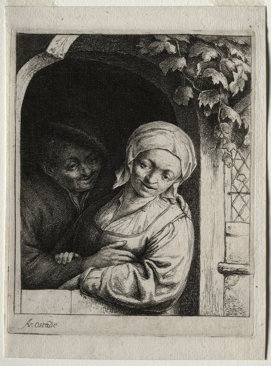 Rural Tenderness by Adriaen van Ostade