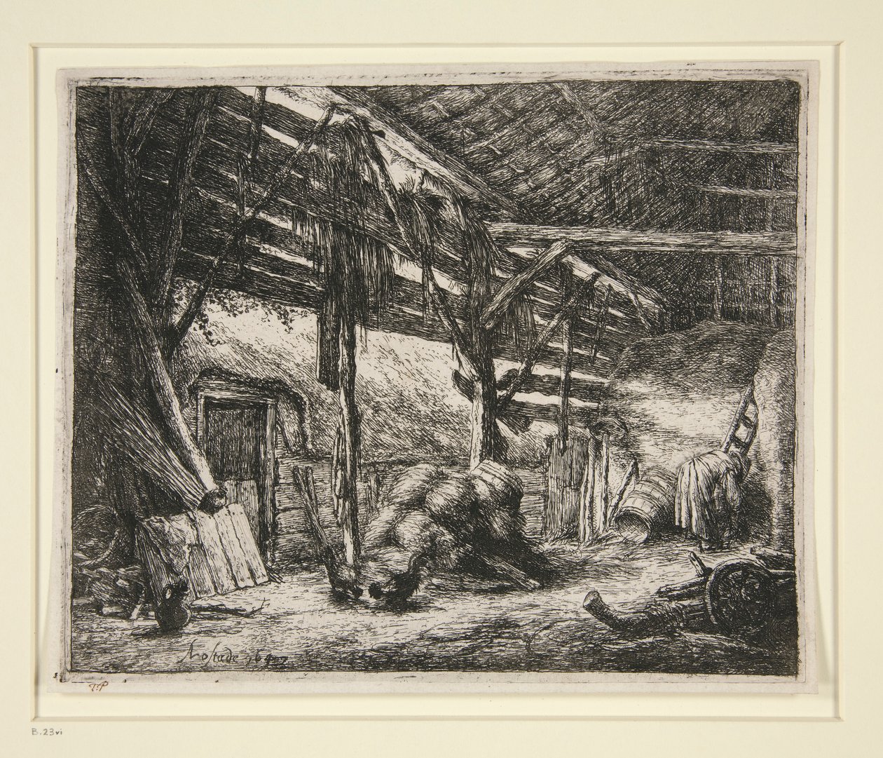 The Barn by Adriaen van Ostade