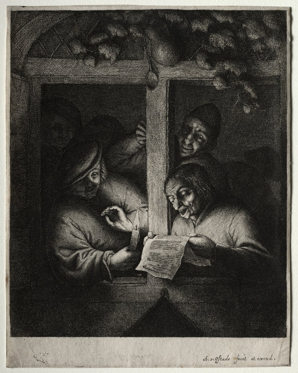 The Carol Singers by Adriaen van Ostade