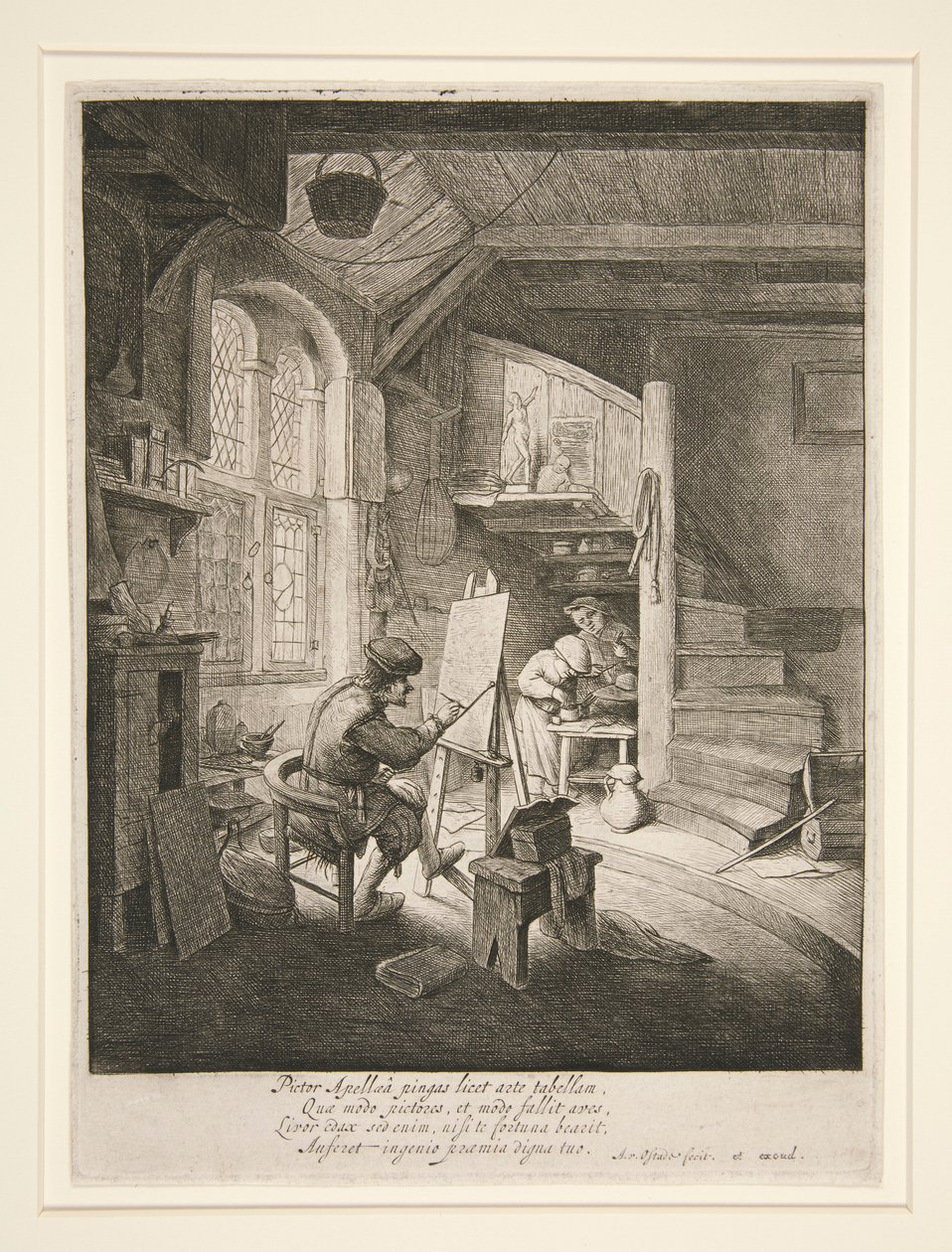 The Painter in His Studio by Adriaen van Ostade