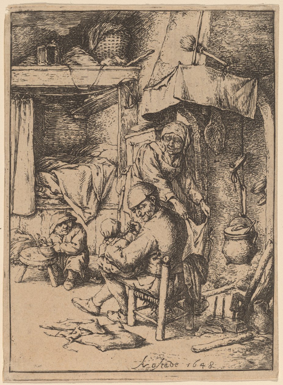 The Pater Familias by Adriaen van Ostade