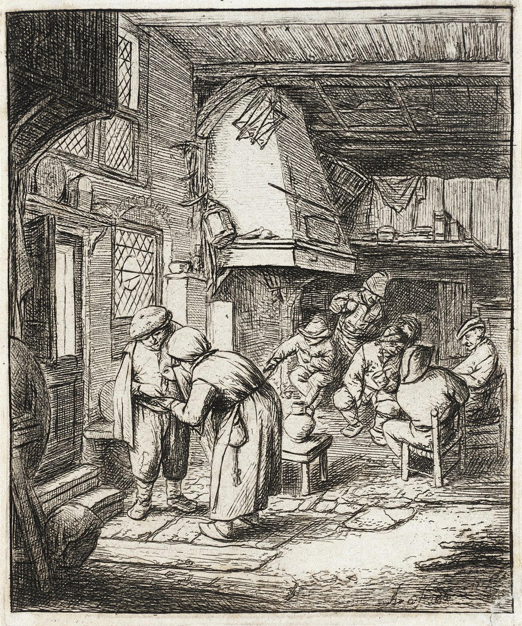 The Peasant Settling His Debt by Adriaen van Ostade