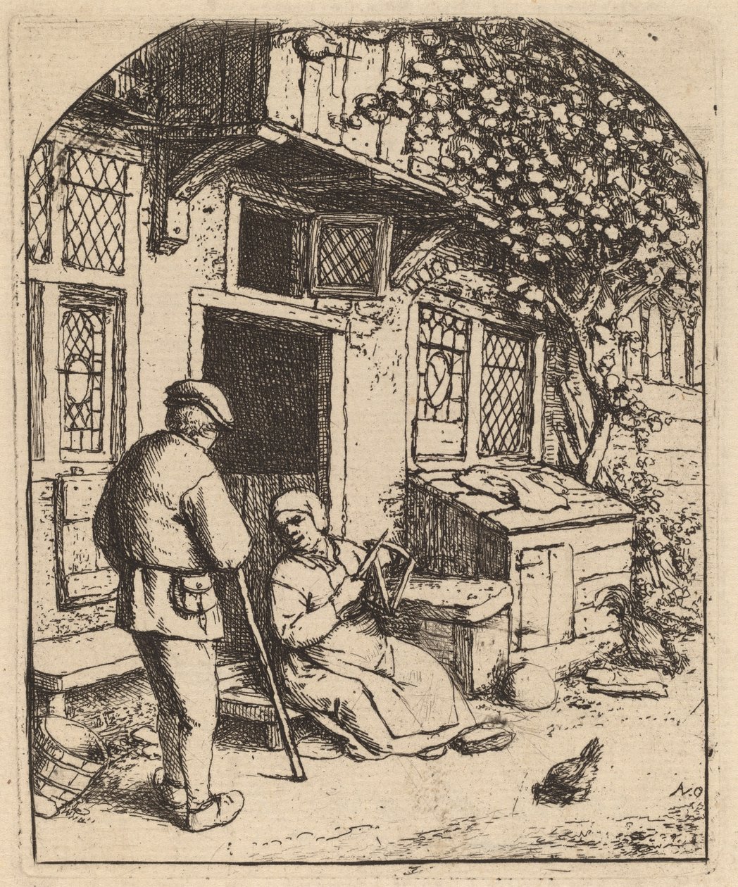 Woman Winding upon a Reel by Adriaen van Ostade