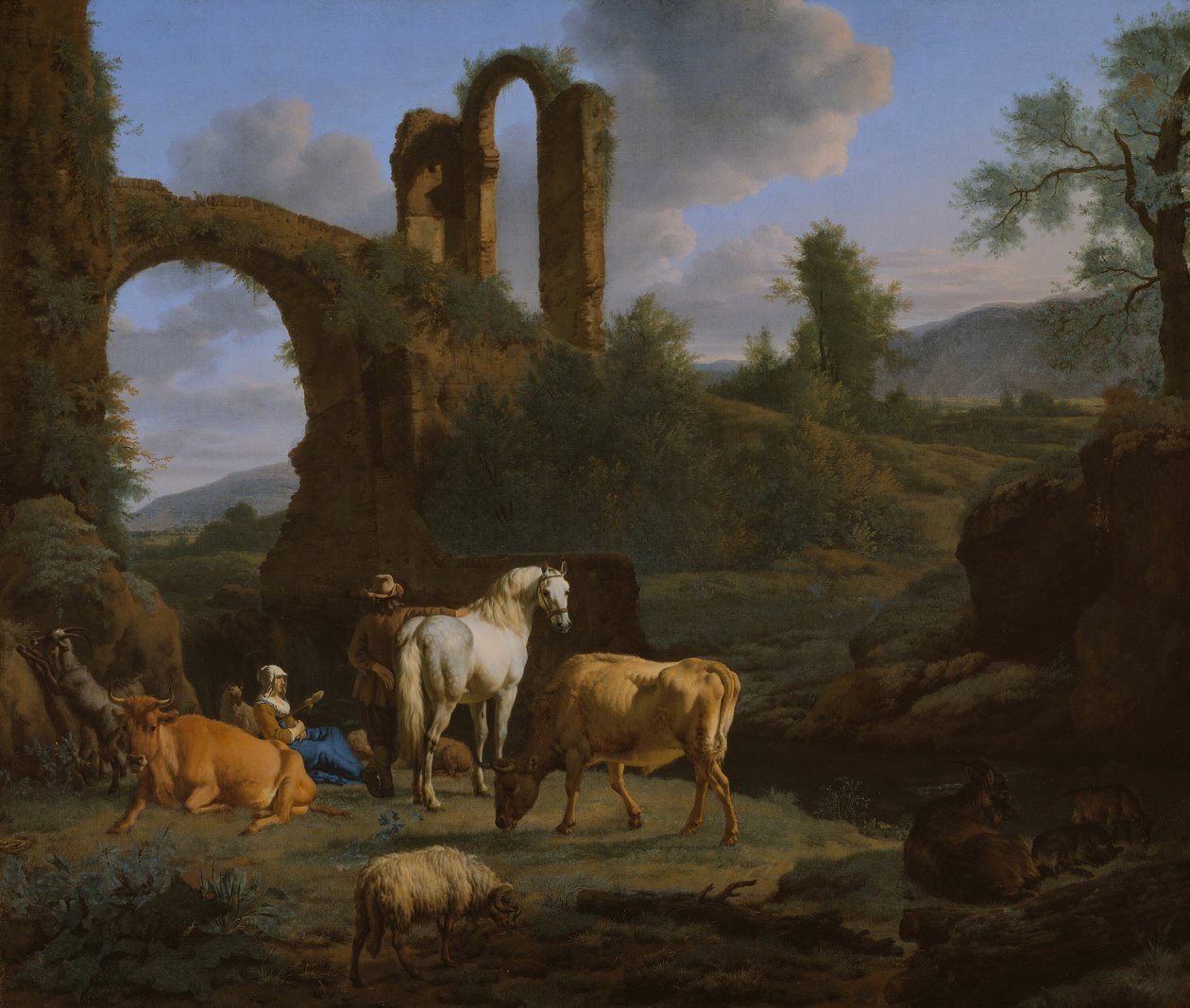Pastoral Landscape with Ruins, 1664 by Adriaen van de Velde