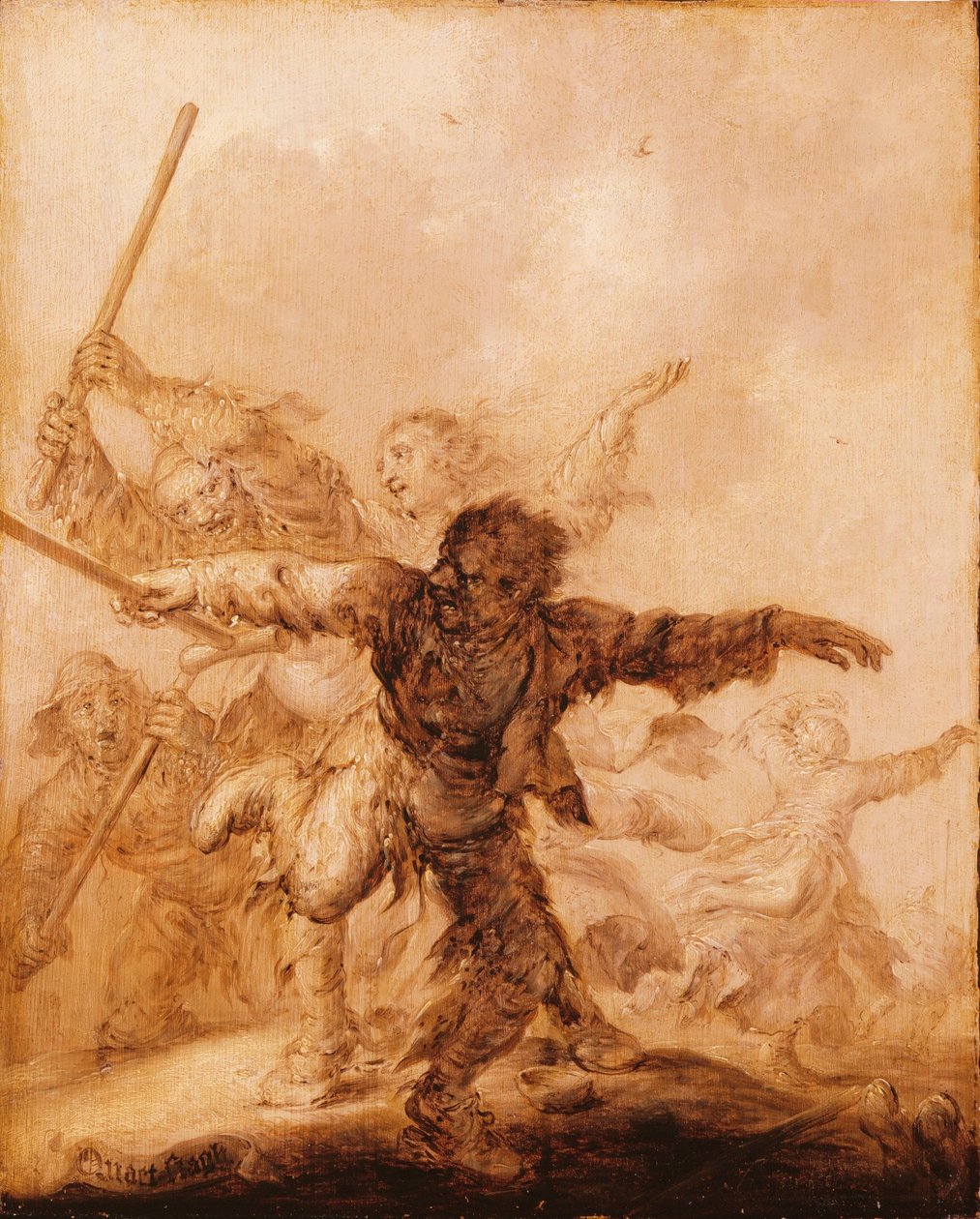Angry Blows by Adriaen van de Venne
