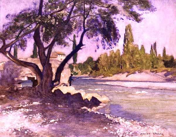 The Durance at Sisteron, France by Adrian Scott Stokes