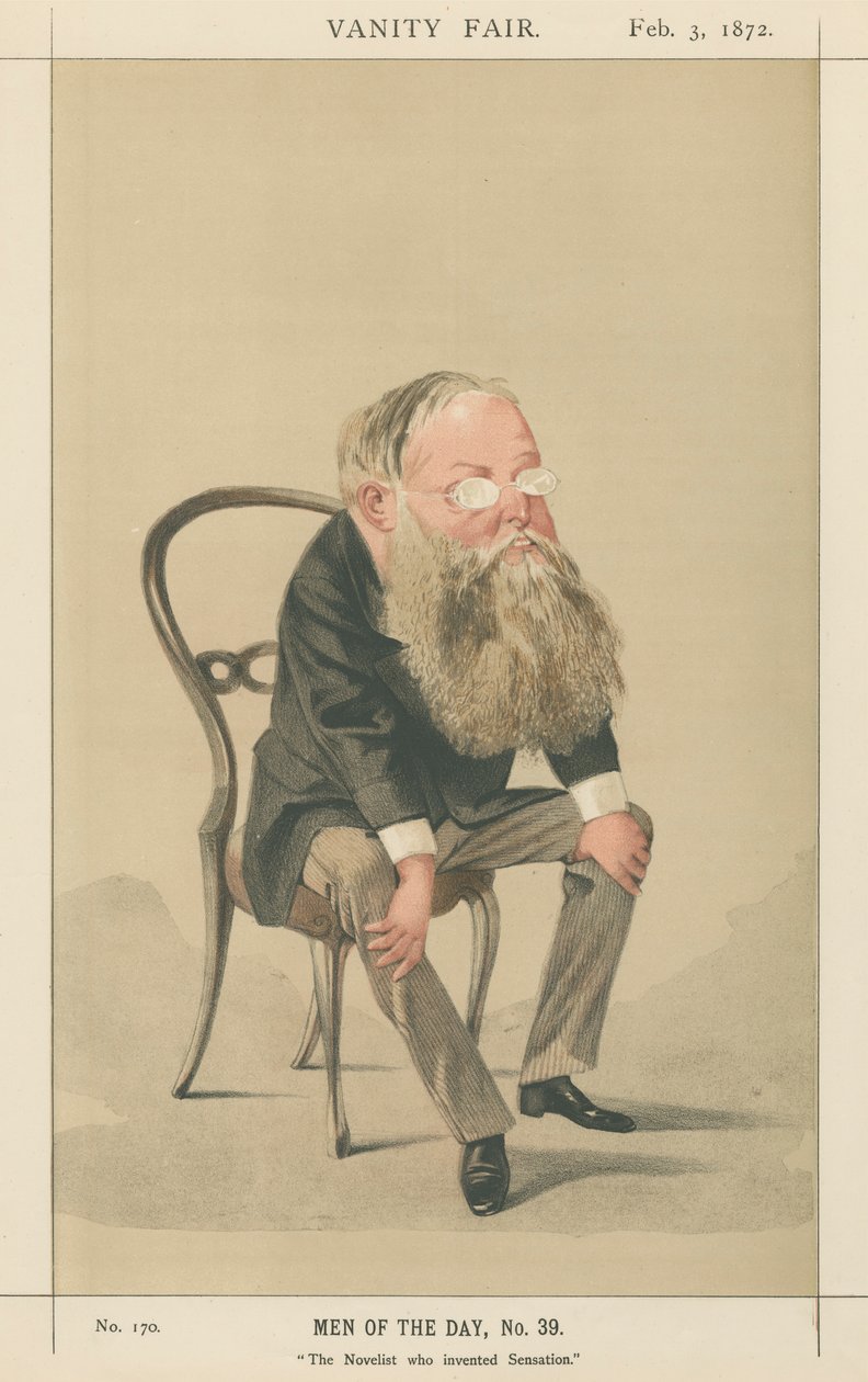 The Novelist Who Invented Sensation, Wilkie Collins (Vanity Fair Series) by Adriano Cecioni