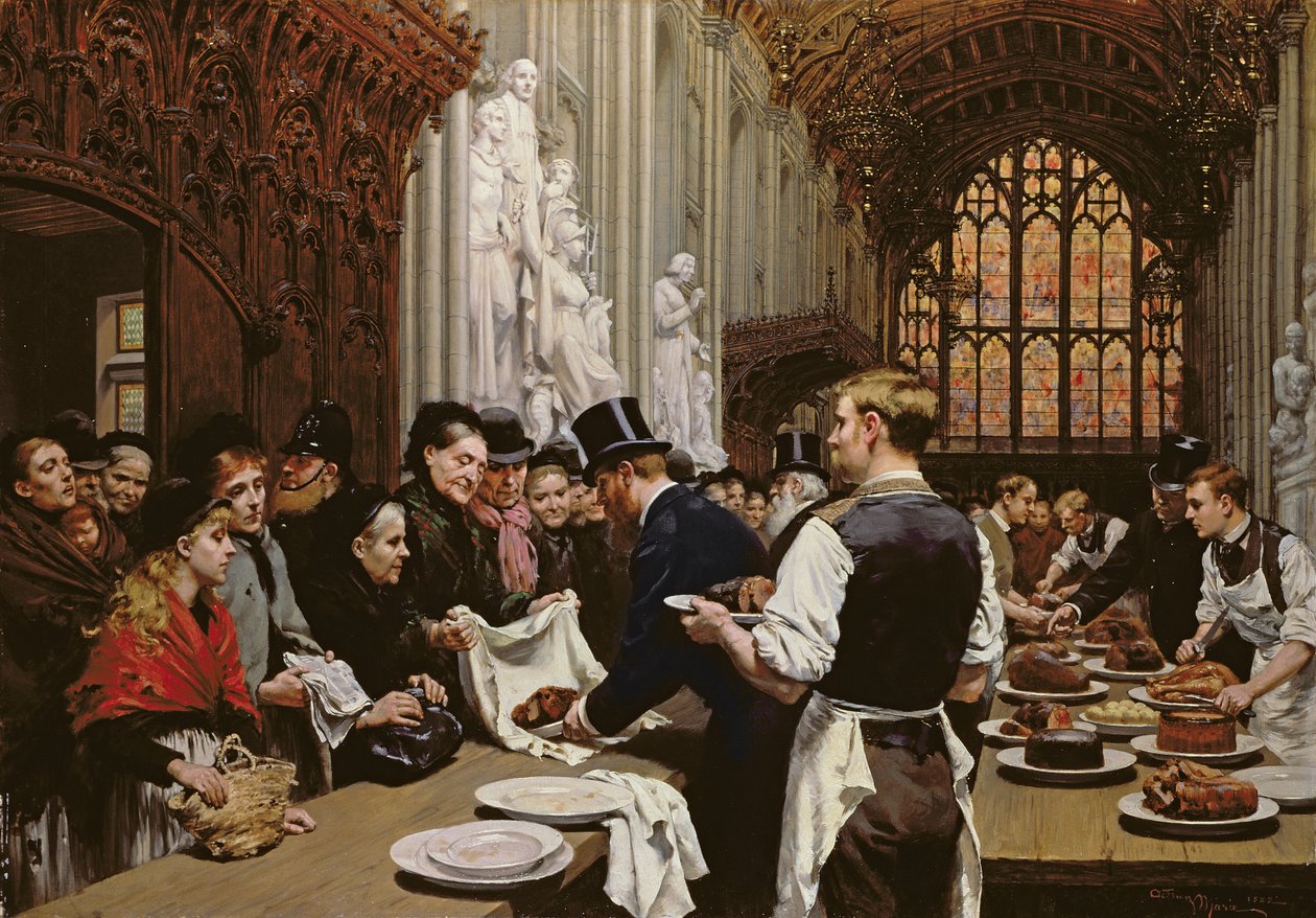 Distributing Left-overs to the Poor after the Lord Mayor