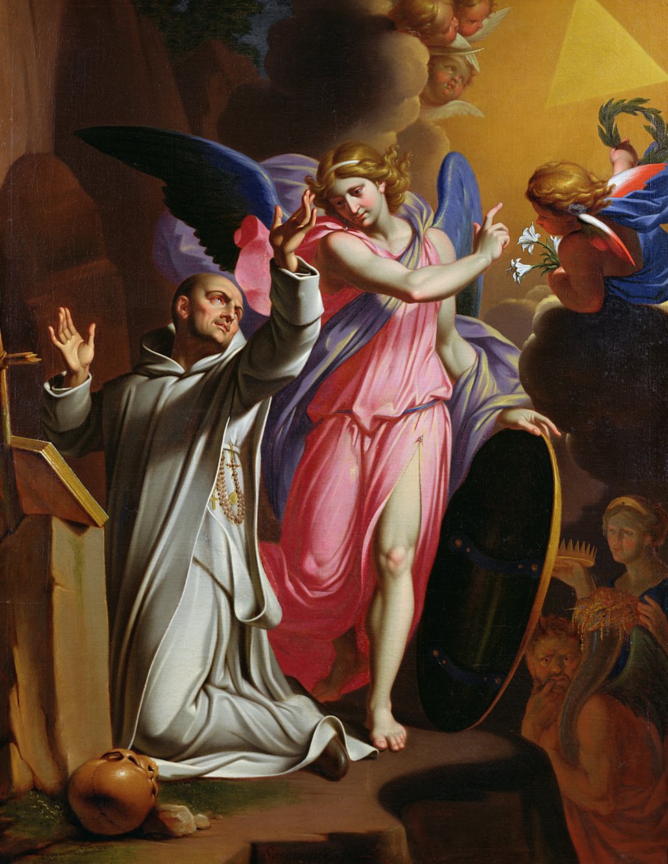 St. Bruno at Prayer by Adrien Sacquespee