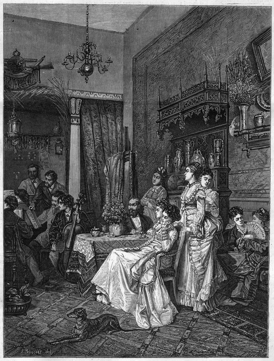 Amateur concert in an artist