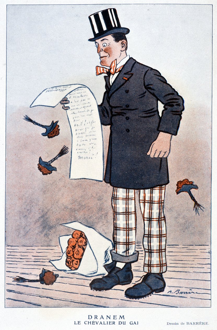 Cartoon by Jules Renard (1864-1910), French Writer, by Barrère, A. 1923 by Adrien Barrere