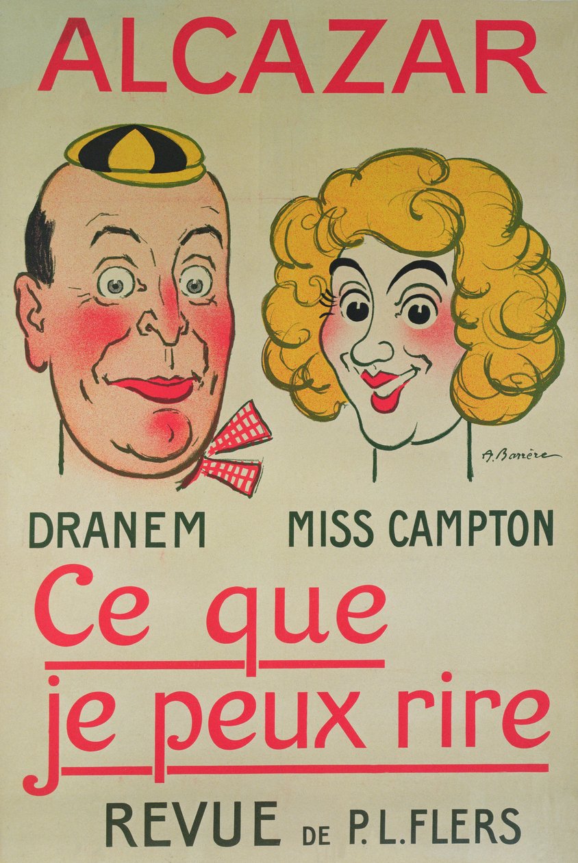 I can laugh, Alcazar poster by Adrien Barrere