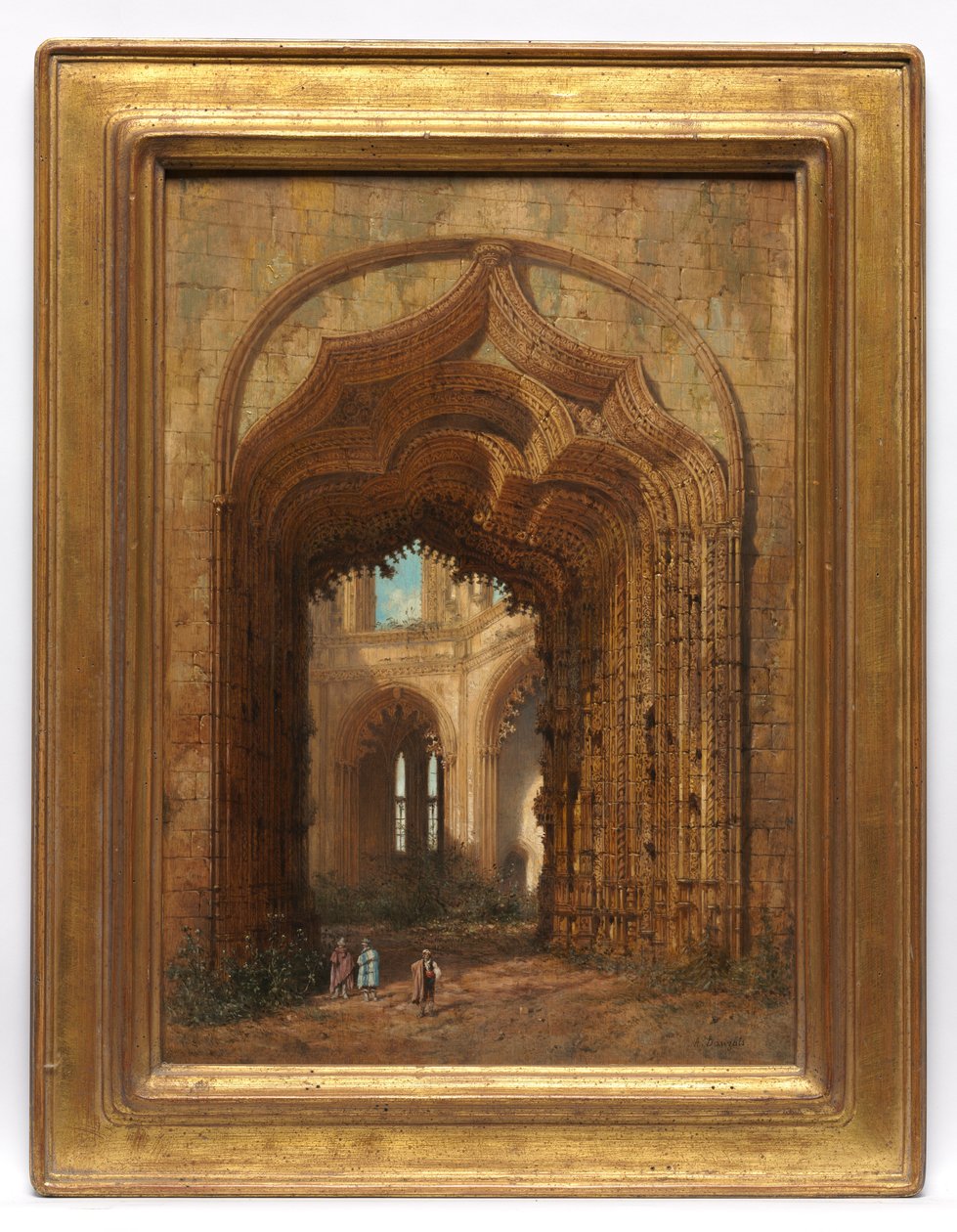 Ruined Church, c.1840 by Adrien Dauzats