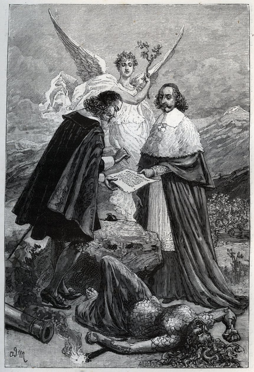 Allegory of the Pyrenees Peace Treaty on November 7 by Adrien Emmanuel Marie