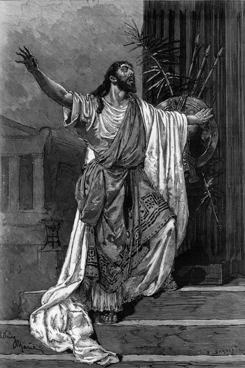 Portrait of Jean Sully Mounet (1841-1916) as Oedipus in 