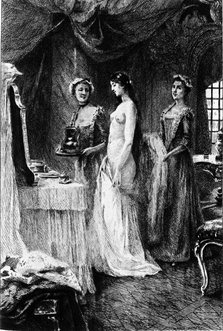 Engraving by Adrien Moreau Illustrating 