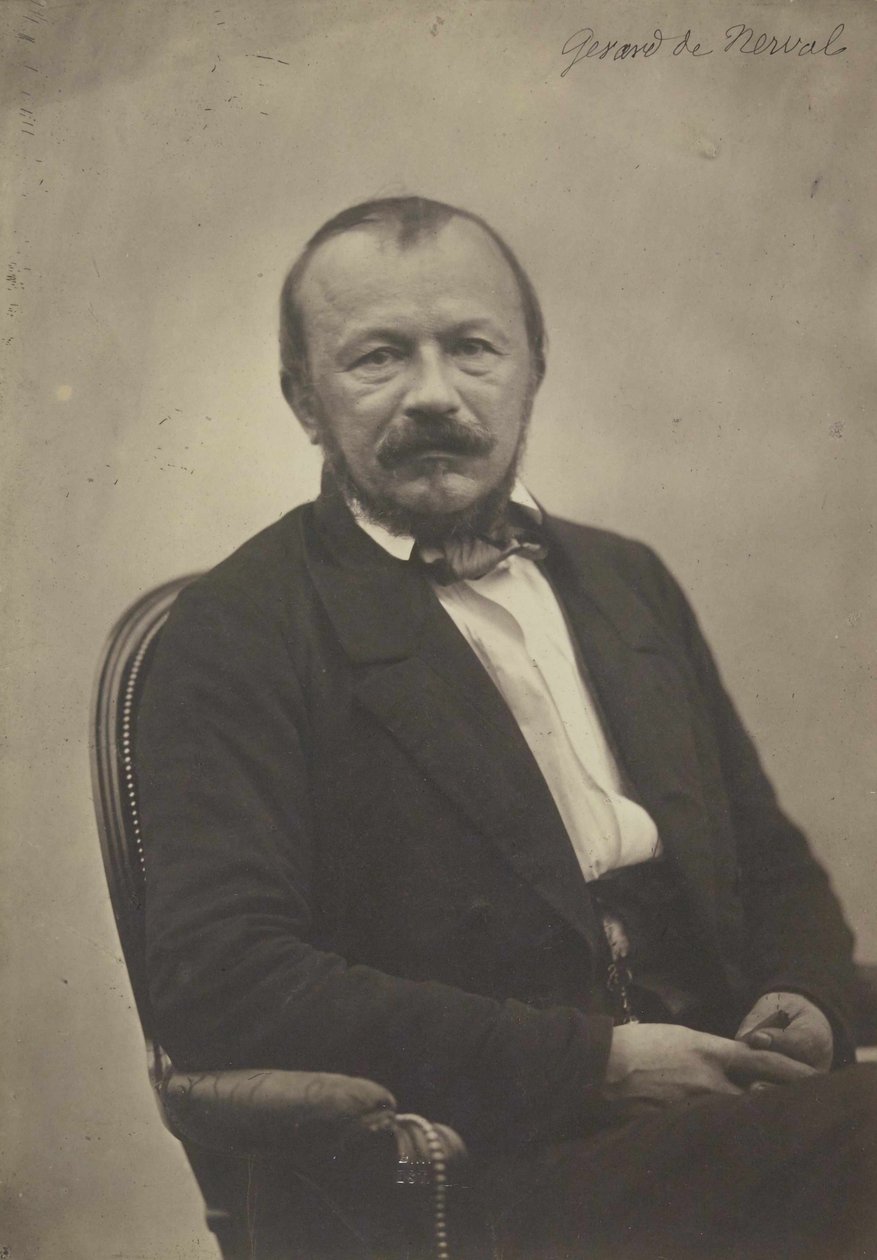 Portrait of Gérard de Nerval, 1854 by Adrien Tournachon