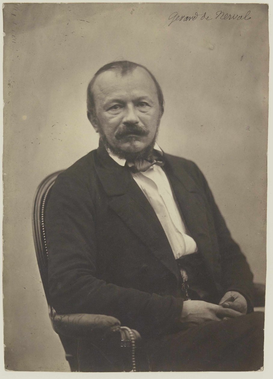 Portrait of Gérard de Nerval by Adrien Tournachon