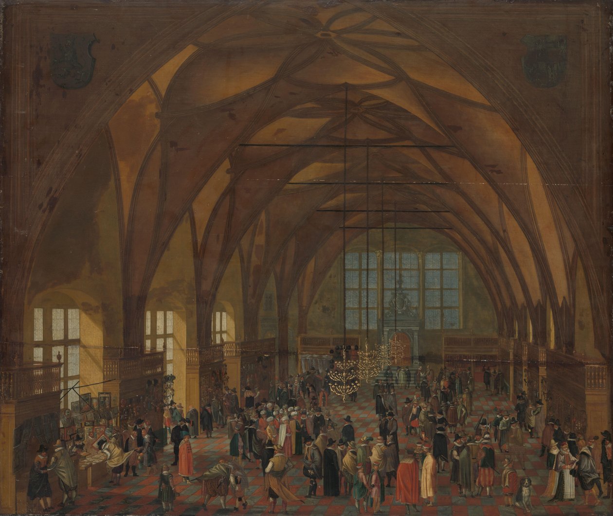 The Interior of the Vladislav Hall, Prague by Aegidius Sadeler (II) (copy after)
