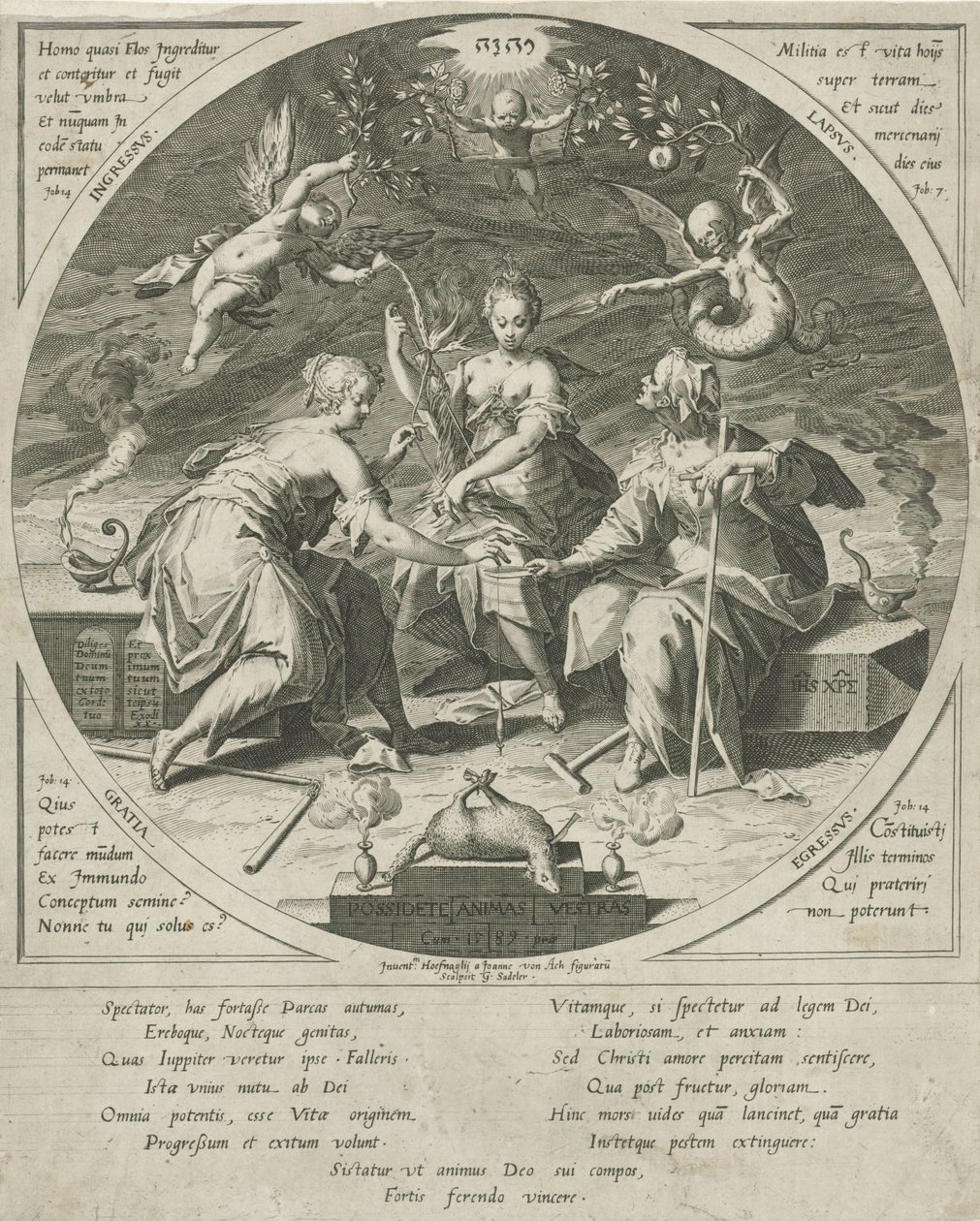 The Three Fates by Egidius  Sadeler (II)