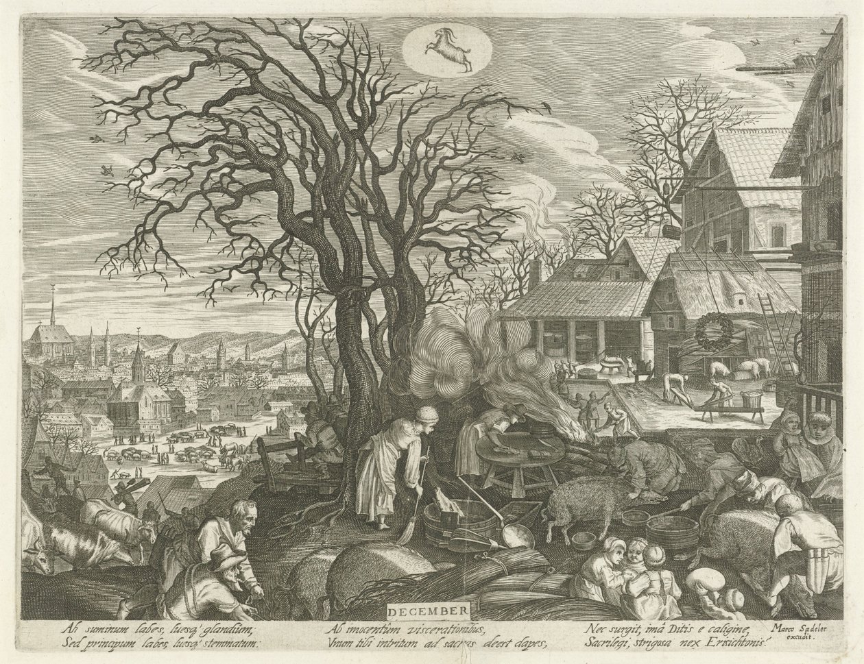 December by Egidius  Sadeler (II)