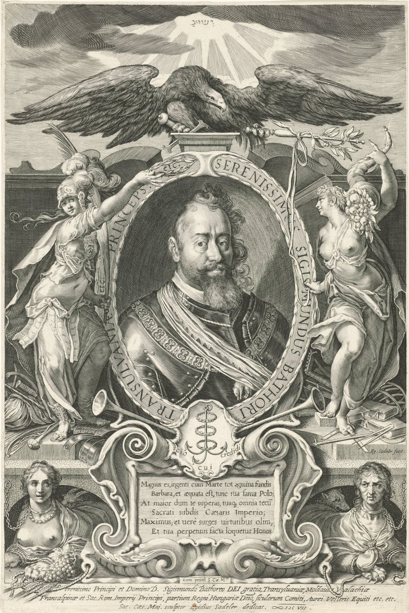 Portrait of Sigismund Báthory, Prince of Transylvania by Egidius  Sadeler (II)