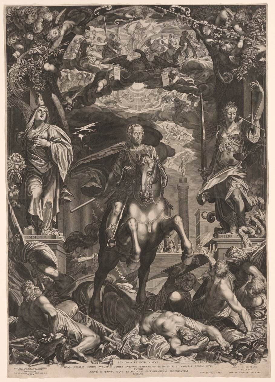 Emperor Ferdinand II on Horseback by Aegidius Sadeler II
