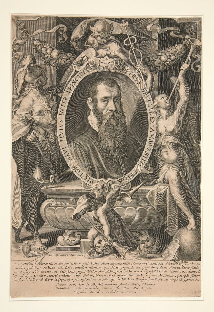 Portrait of Peter Brueghel the Younger by Aegidius Sadeler II