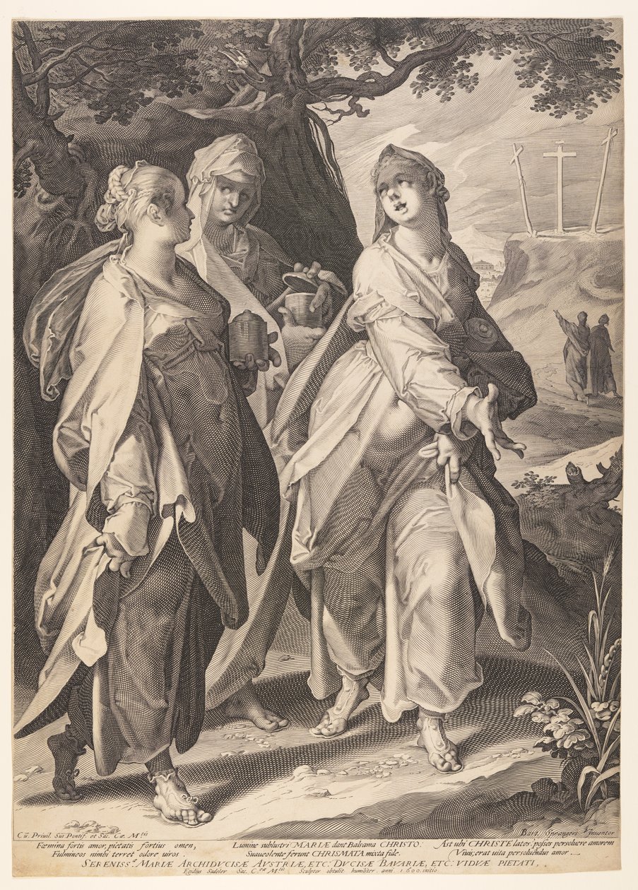 The Three Women Returning from the Tomb by Aegidius Sadeler II