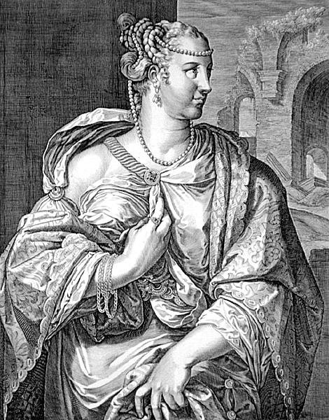 Lepida wife of Sergius Galba by Aegidius Sadeler or Saedeler