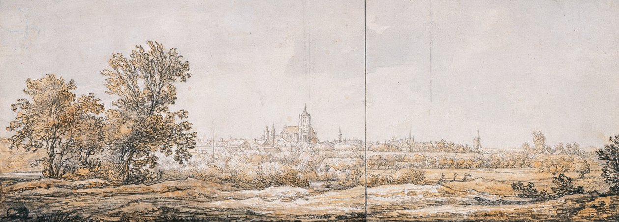 View of Arnhem from the South by Aelbert Cuyp