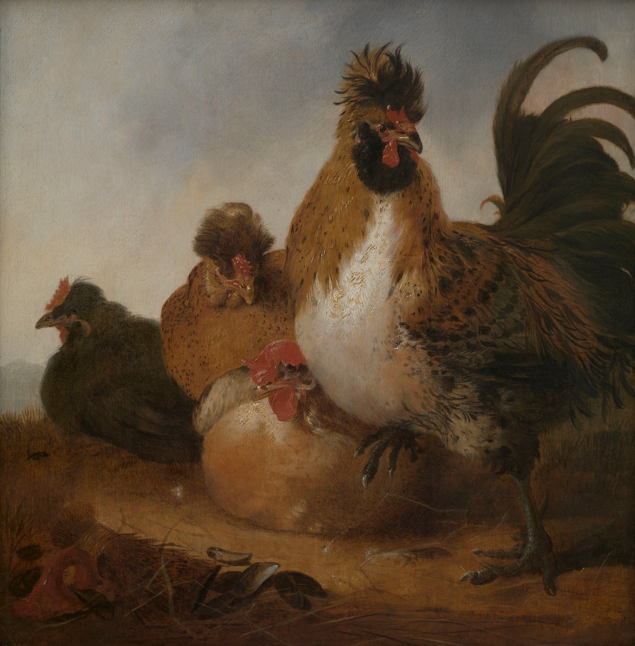 Rooster and Hens by Aelbert Cuyp