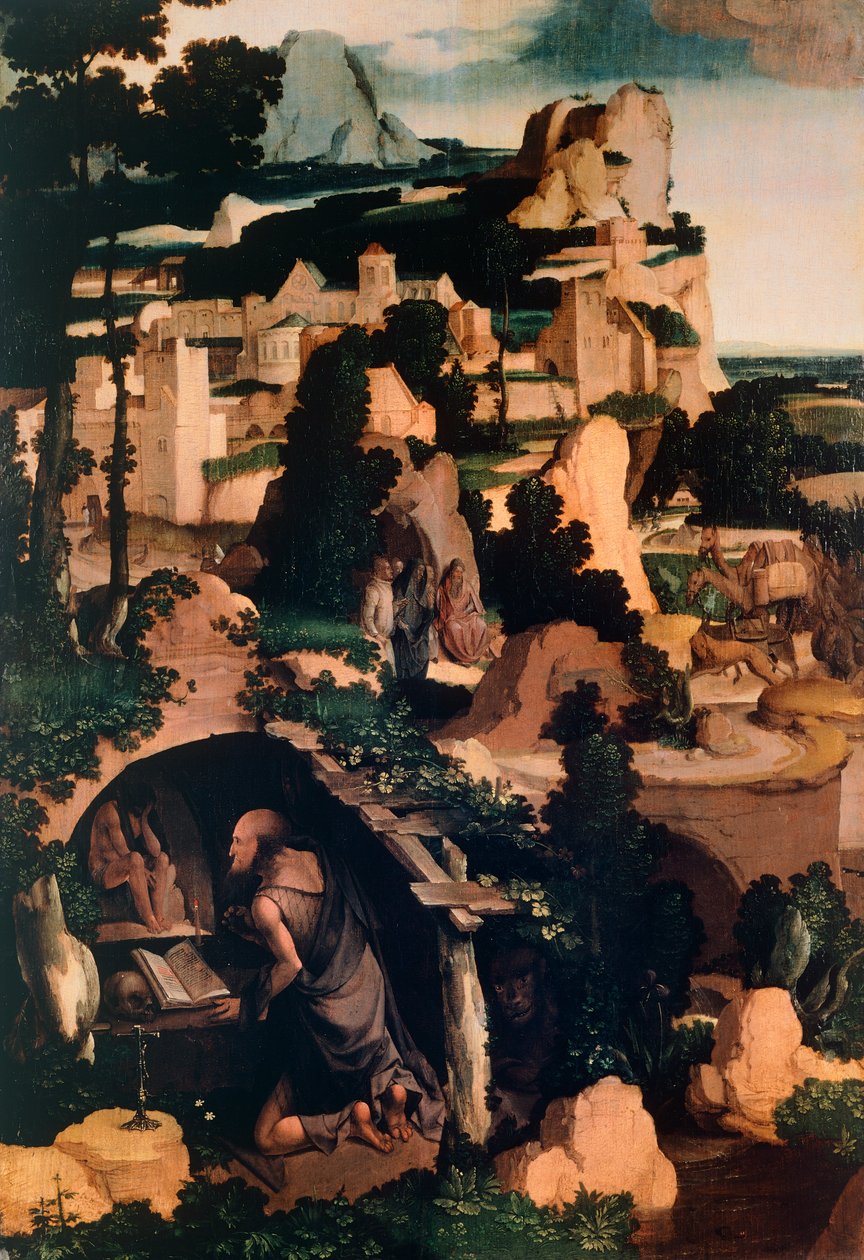 St. Jerome Penitent, copy, by Albert Bouts by Aelbrecht Bouts