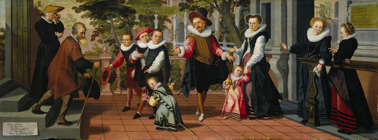 Rich Children, Poor Parents by Aert Pietersz.