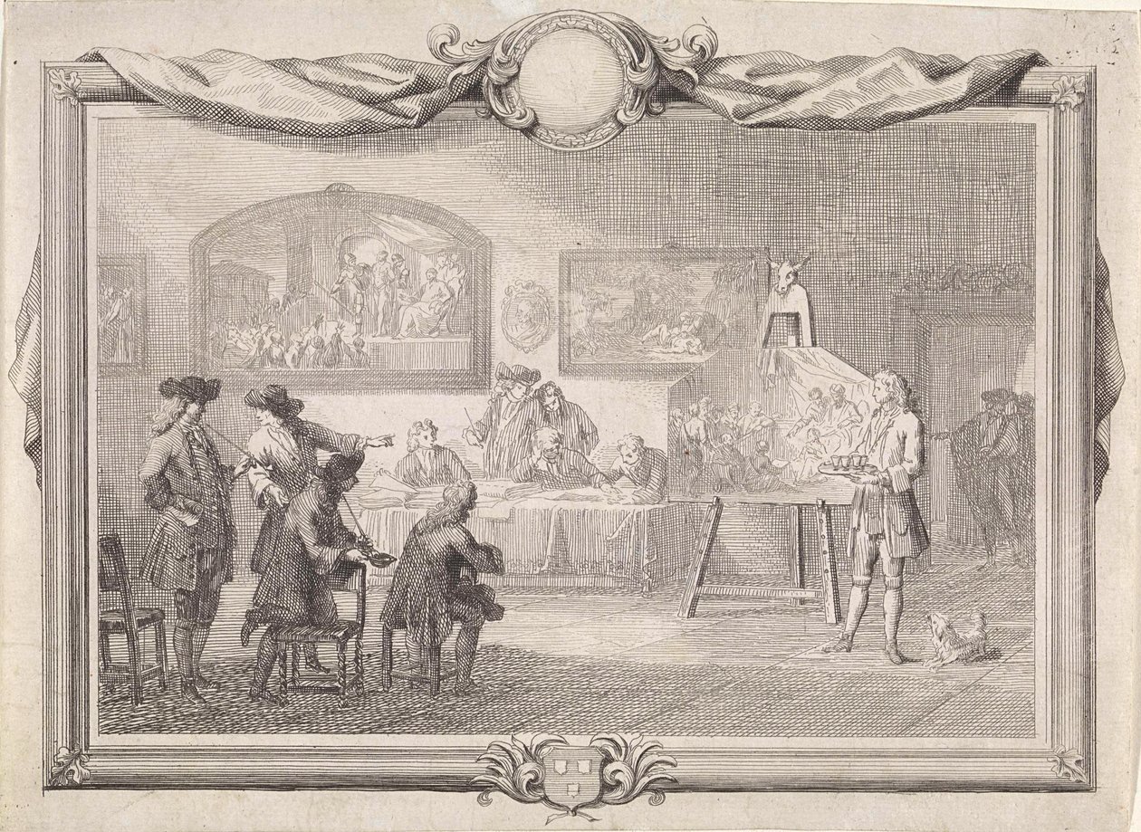 Guild of Saint Luke in Dordrecht by Aert Schouman