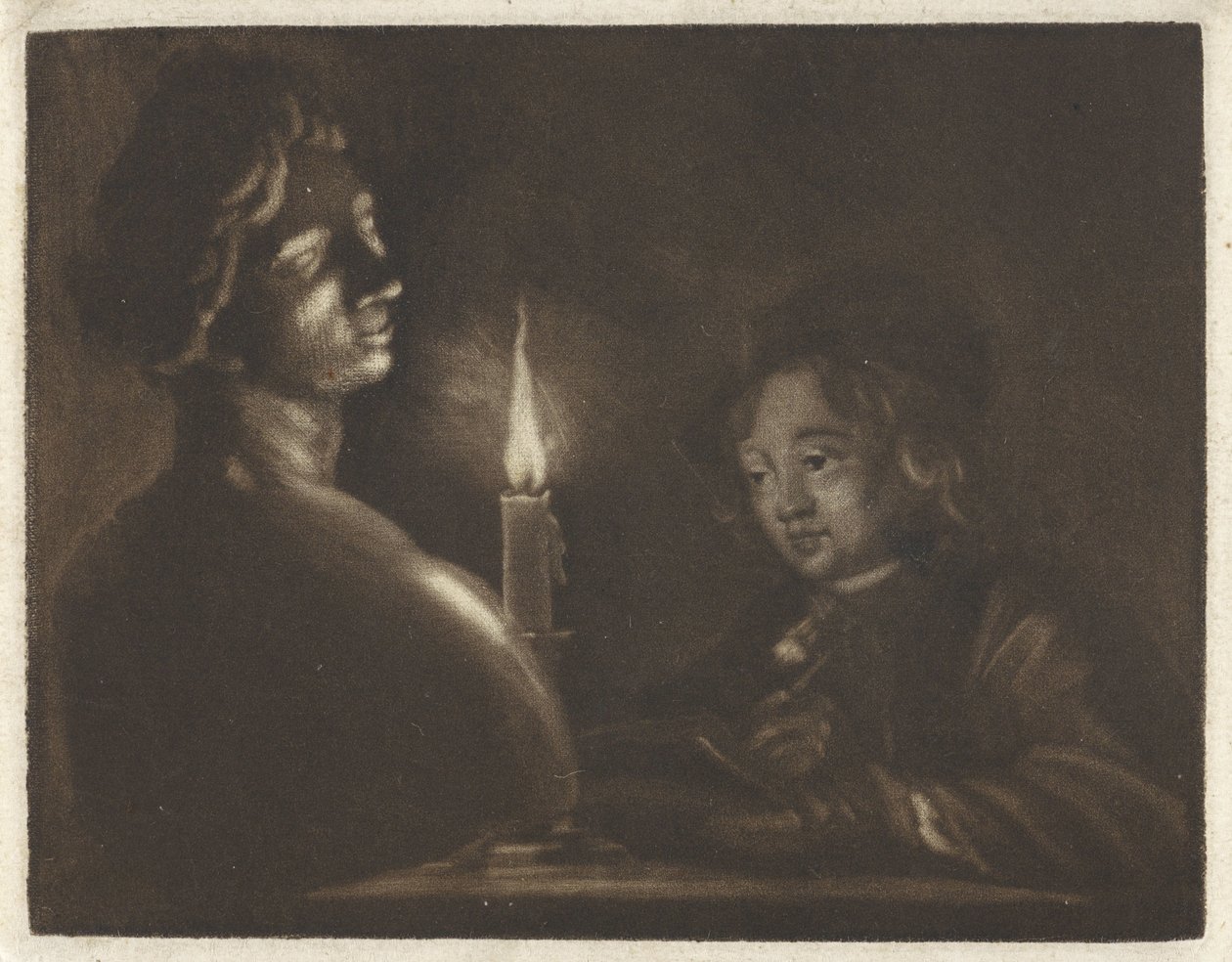 Boy Drawing by Aert Schouman
