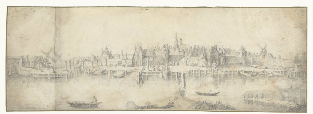 View of Gouda by Aert van Waes