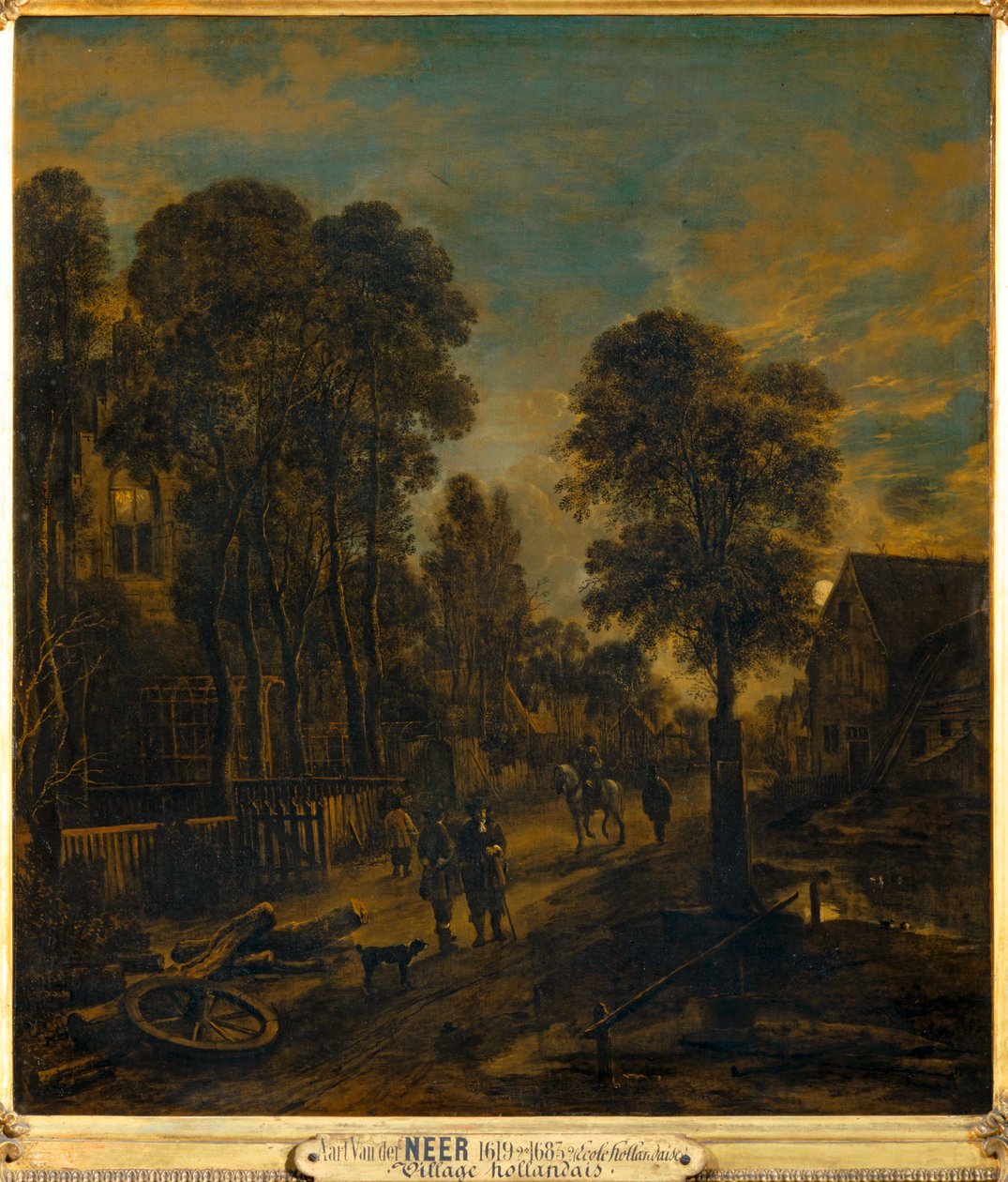 Village Crossed by a Road by Aert van der (after) Neer