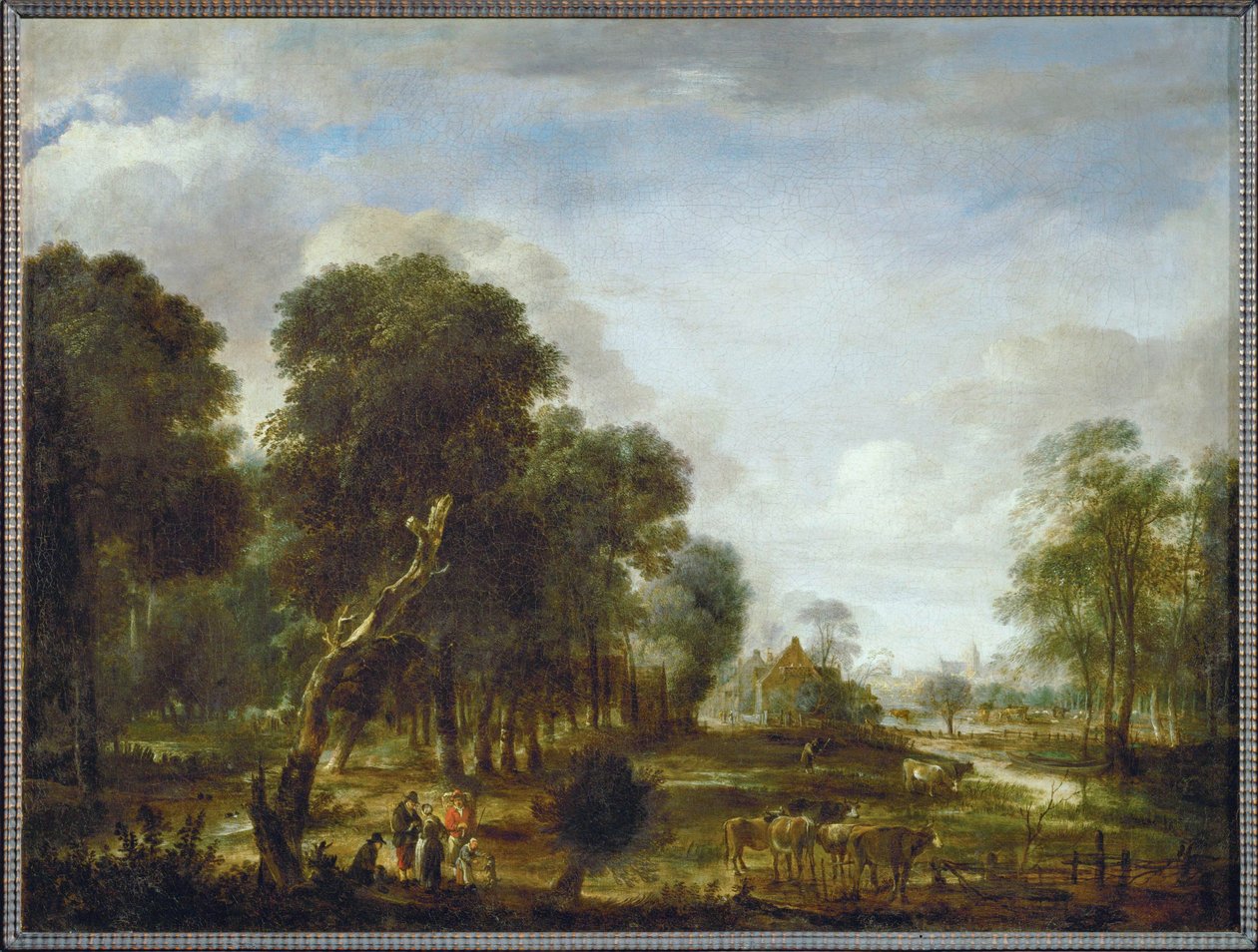 Wooded Region with Water by Aert van der Neer