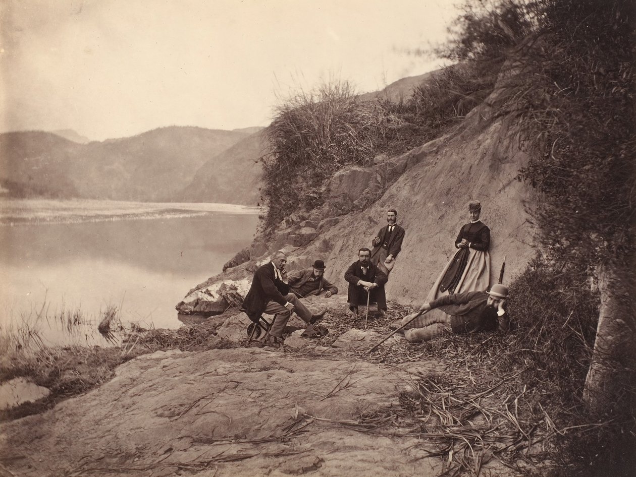 Group Portrait near Fangguangyan Monastery, Fujian by Afong Lai