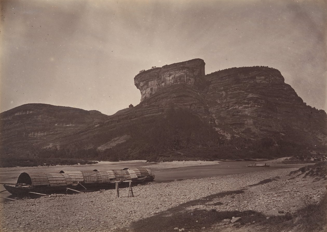 Temple of Tai-wang at Wu ü near Sing Chang Tea Mart, ca. 1869 by Afong Lai