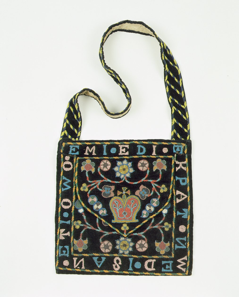 Beaded bag, late 19th century, Nigeria by African
