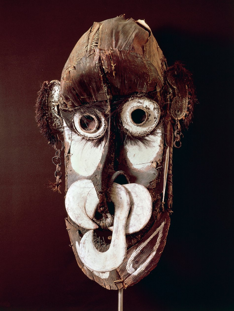 Kreimbit Tribal Mask, African Art, 20th Century by African School