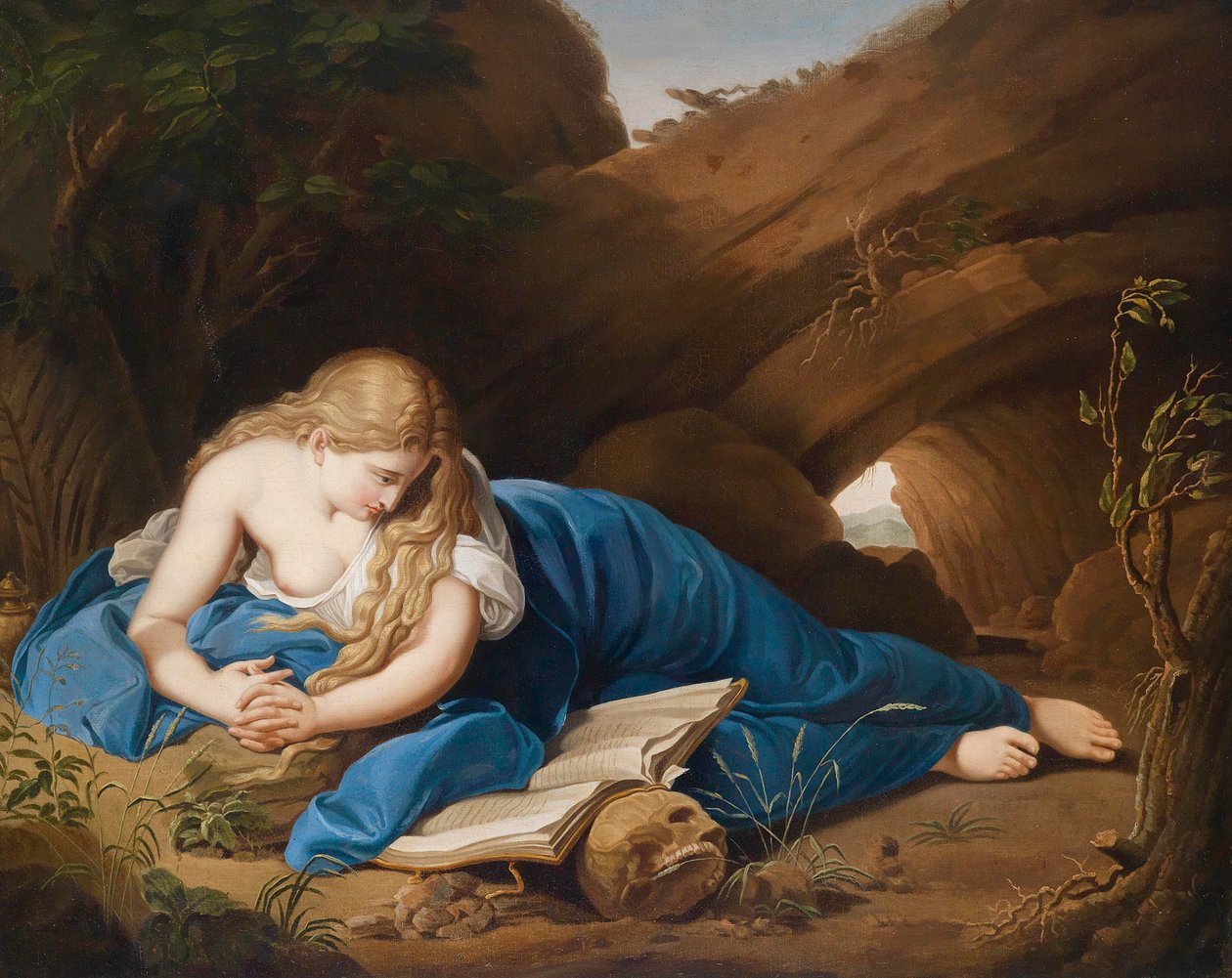 The Penitent Magdalene by Pompeo Batoni