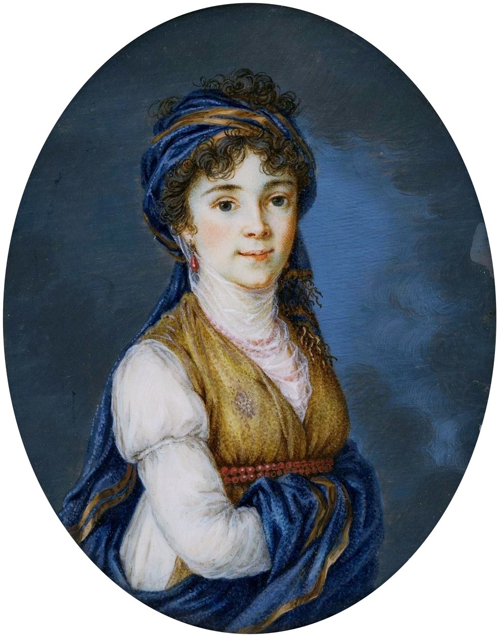 Miniature of Princess Anna Grigorievna Belosselsky-Belozersky (1773-1846) by after Élisabeth Louise Vigée Le Brun