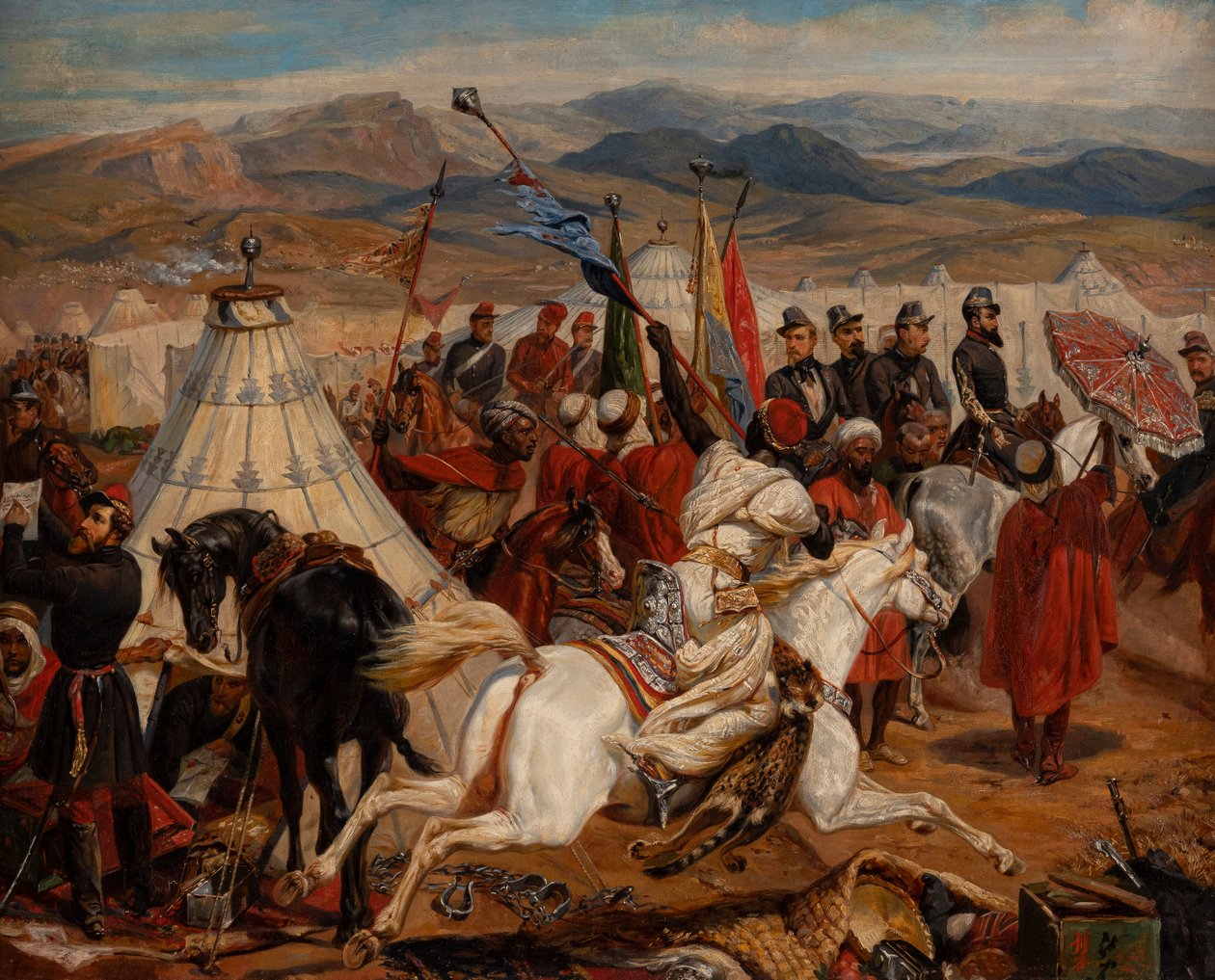 Battle of Isly by after Horace Vernet