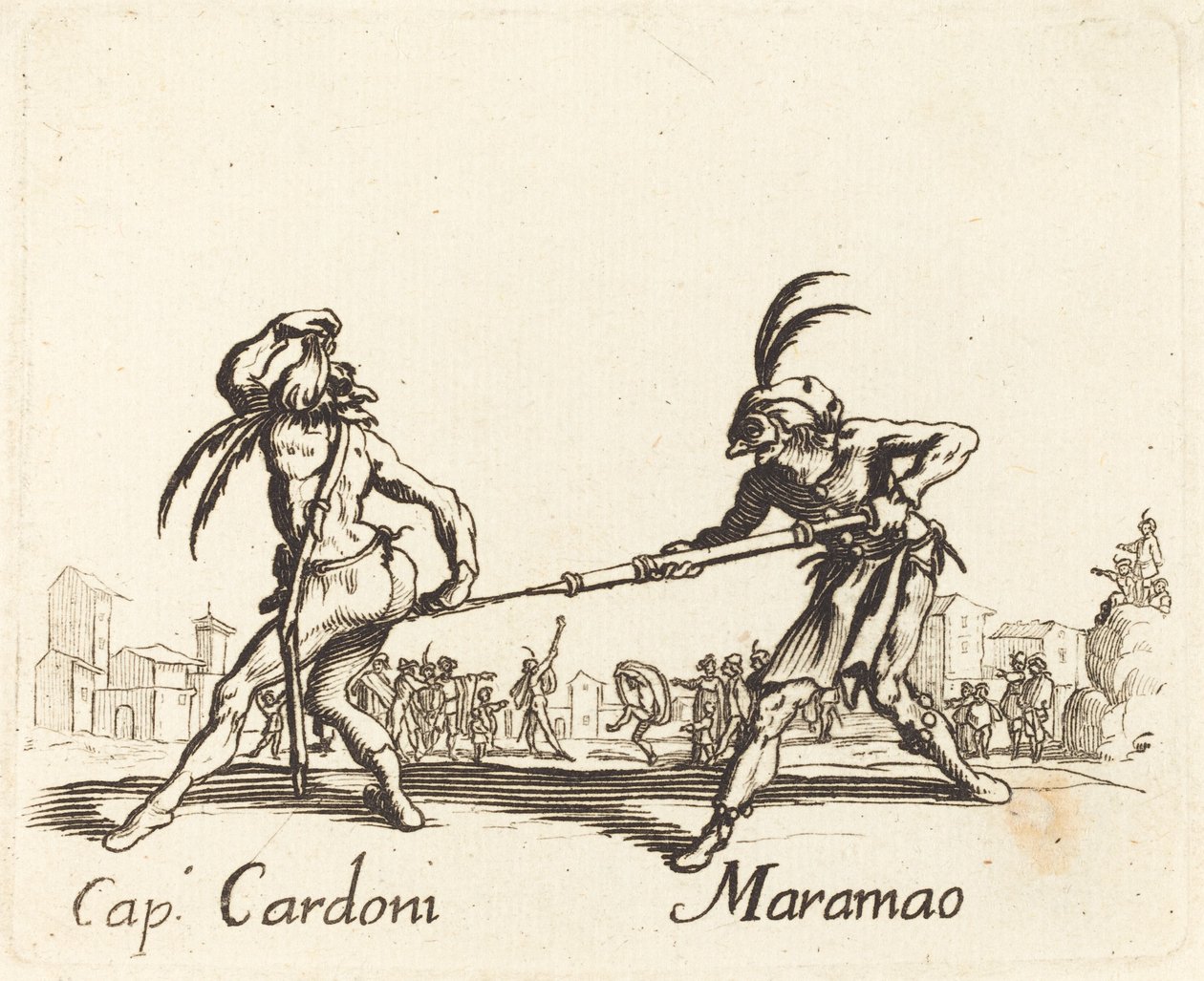 Cap. Cardoni and Maramao by After Jacques Callot